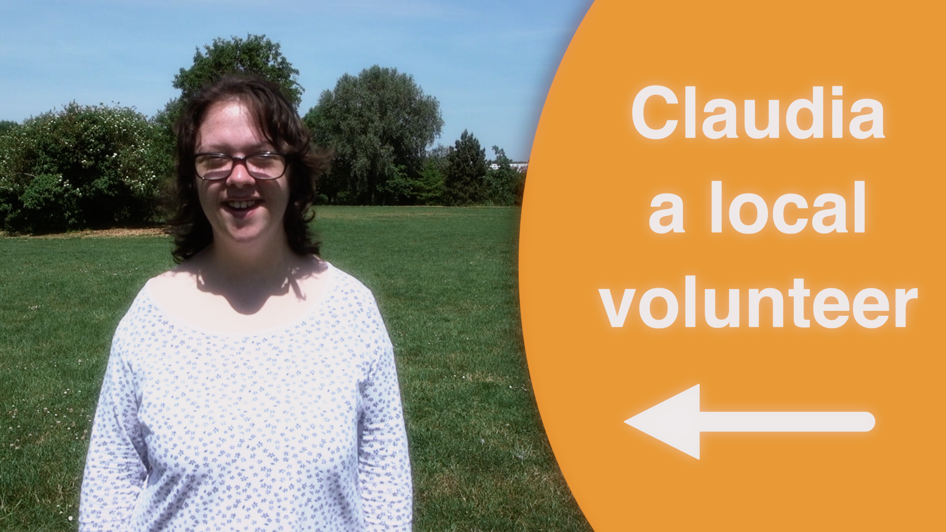 Claudia, a volunteer